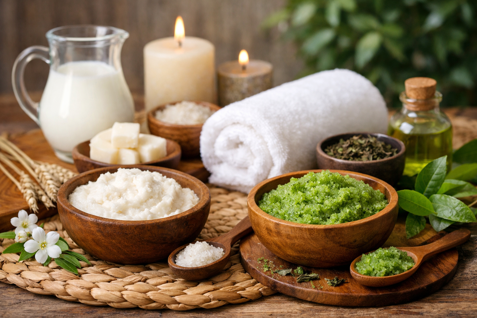 Milk Body Scrub &amp; Green Tea Scrub, Favorite Body Treatments in Gading Serpong