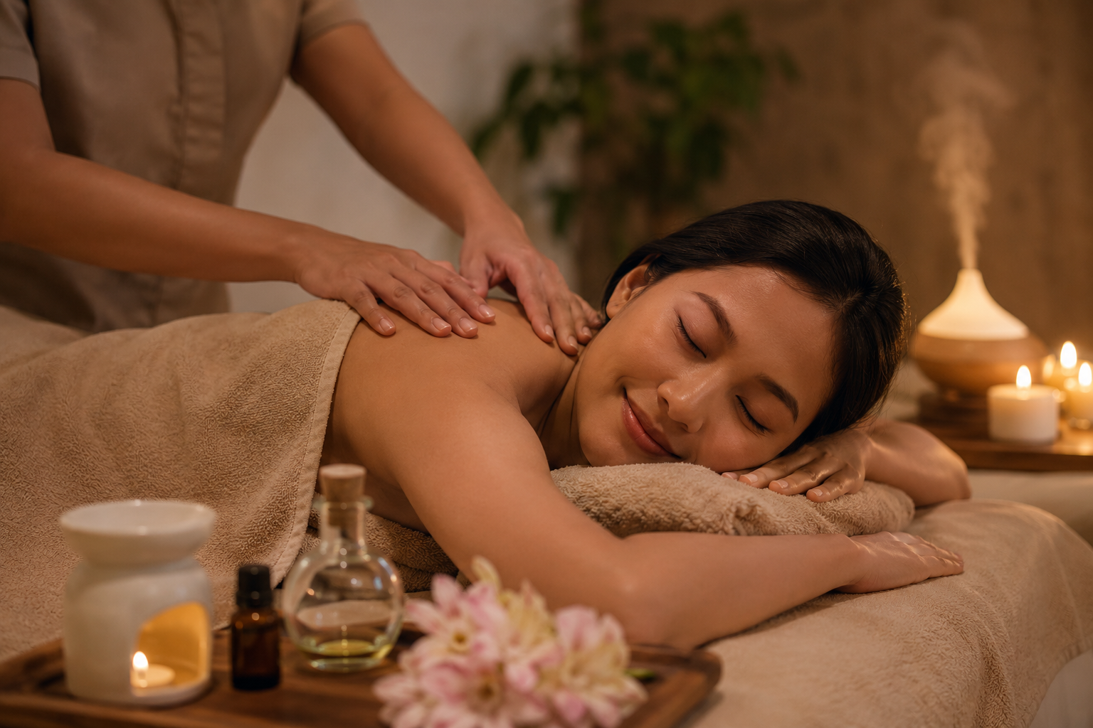 Improve Sleep Quality with Relaxation Massage and Aromatherapy