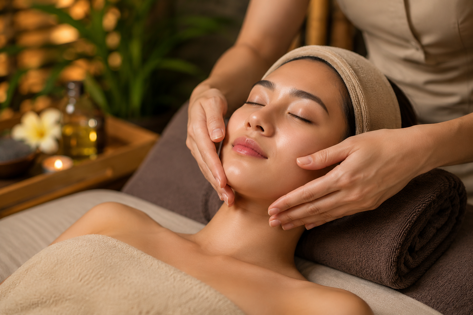 Professional Face Massage for Relaxation and Healthy-Looking Skin