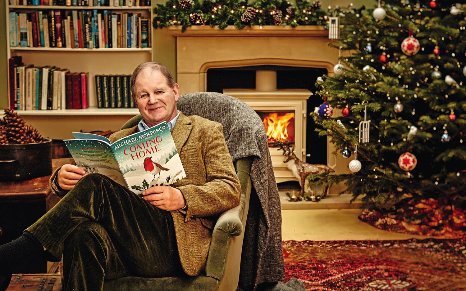 Michael Morpurgo OBE, famed author of more than 150 children's books, wrote a story for Waitrose and headed one of our Christmas campaigns. Art Direction by me.