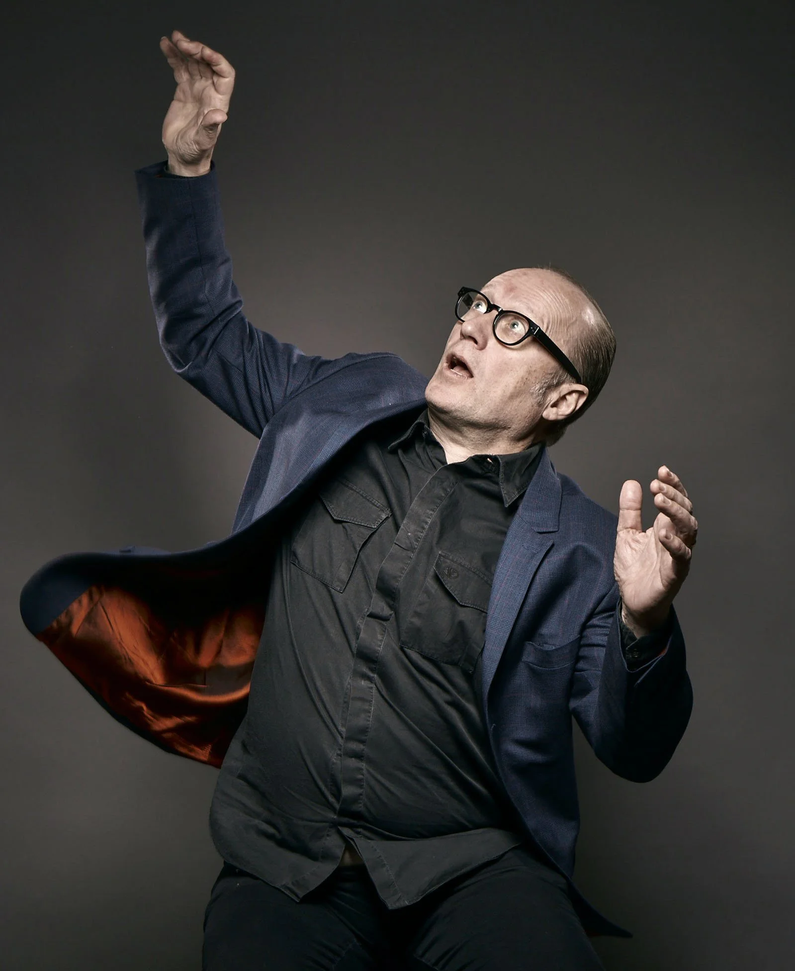 The awesome comedian Ade Edmondson, shot by Mark Harrison. Art Direction by Sharron Price.