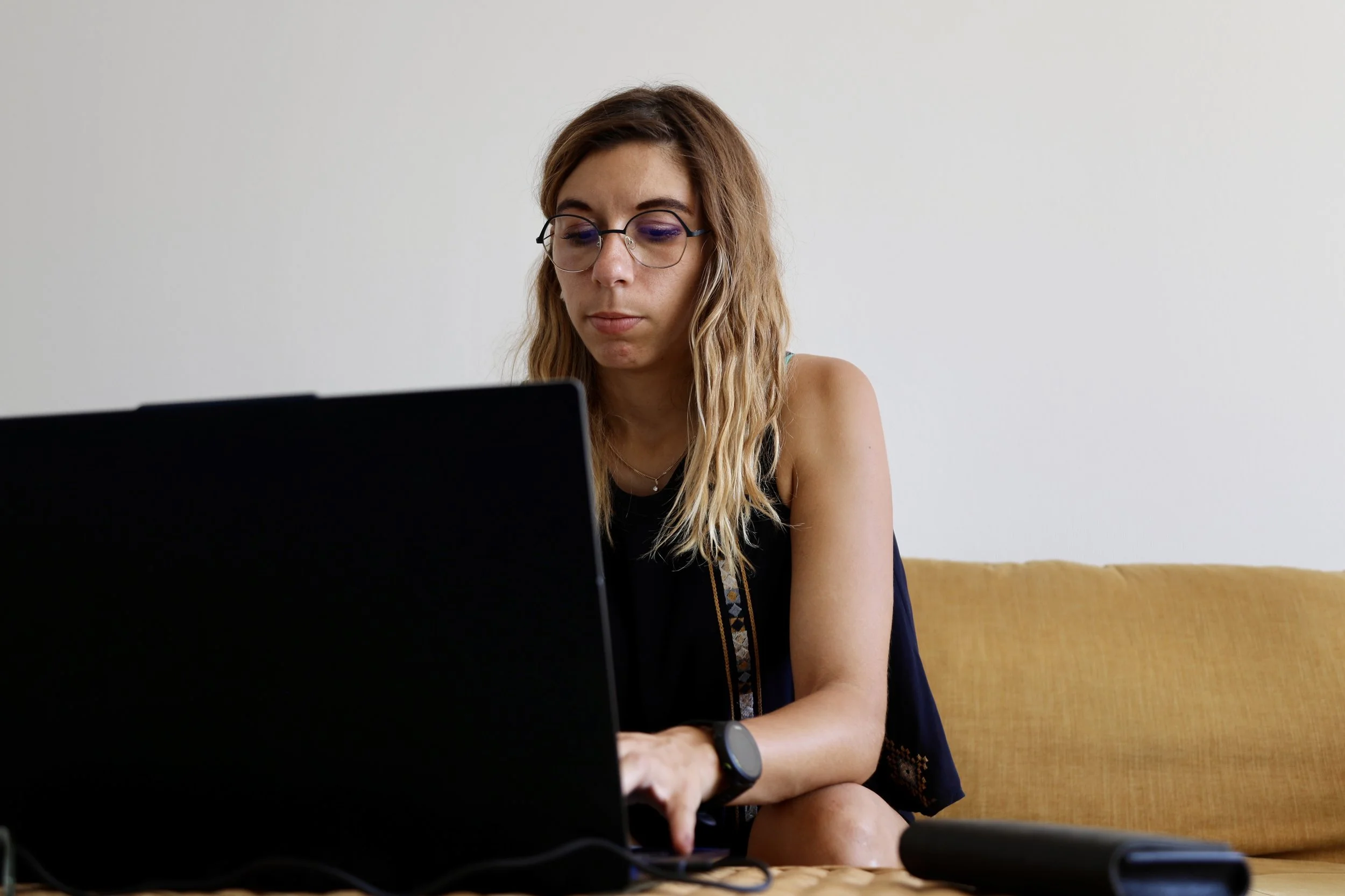 Working from home - portrait