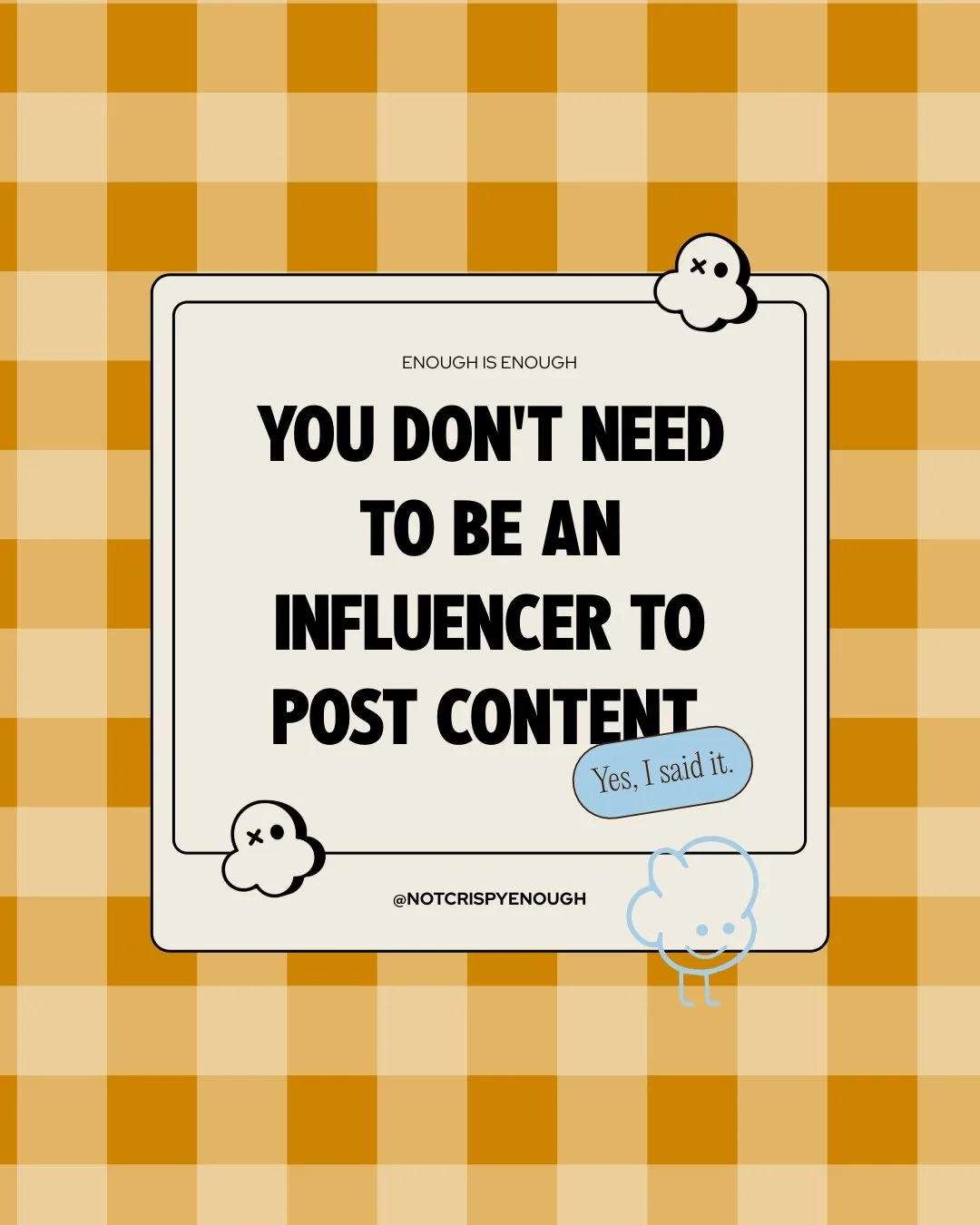 Overthinking makes us believe everything needs to be perfect before we can post.
But the truth? 👇

📌 Your sticky notes are content.
💬 Your client conversations are content.
☕ Your iced coffee is content.

If you can talk about it, you can post it.