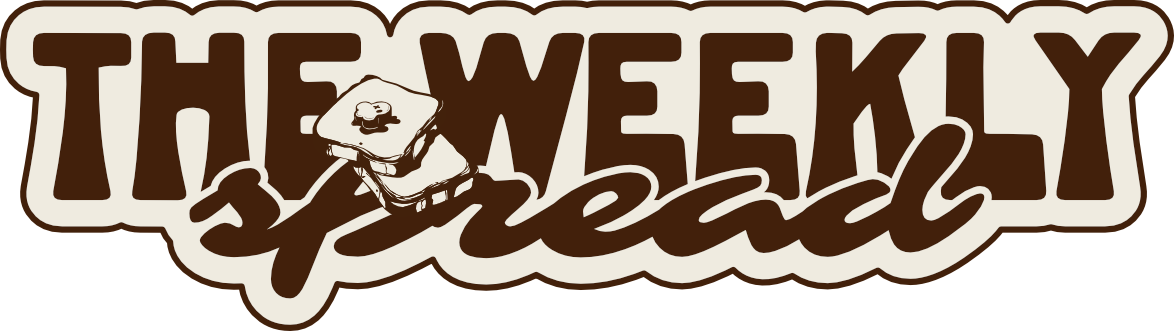 The weekly spread delicious logo with melted not crispy enough symbol on toast