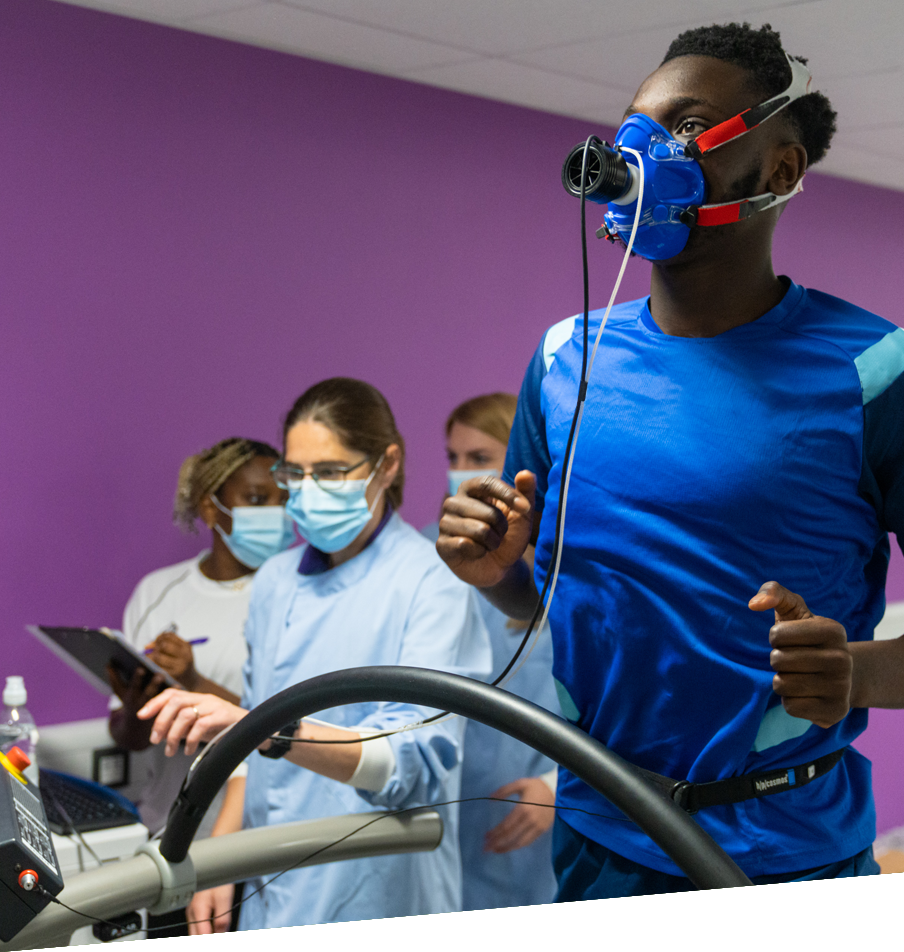 Athlete performance monitoring technology for football training.