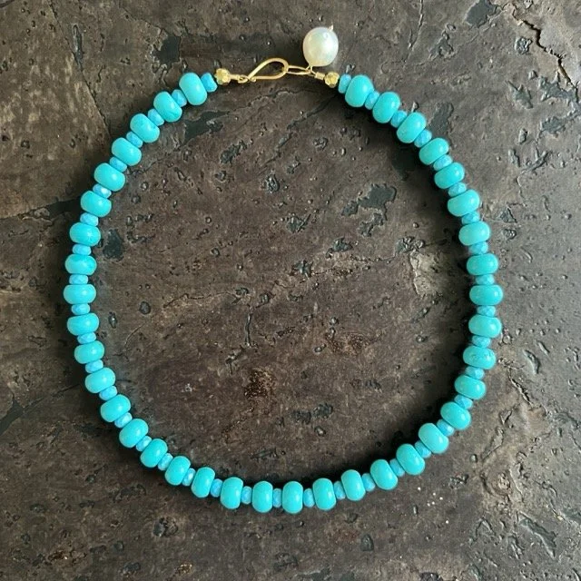 Turquoise Howlite Statement Necklace