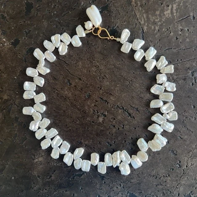 Freeform Pearl Necklace