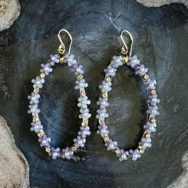 Lilac Wildflower Earrings