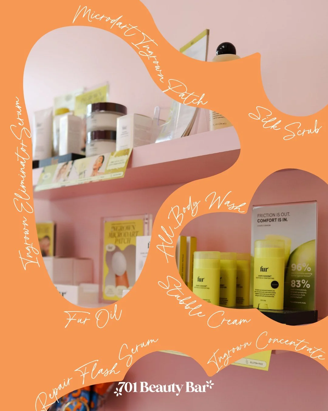 Smooth skin starts after your wax 💛

Your results last longer when you treat your skin between appointments &mdash; and Fur makes it easy to stay soft, hydrated, and bump-free. ✨

🌿 Fur Oil &rarr; hydrates + softens new hair growth
💧 Ingrown Conce