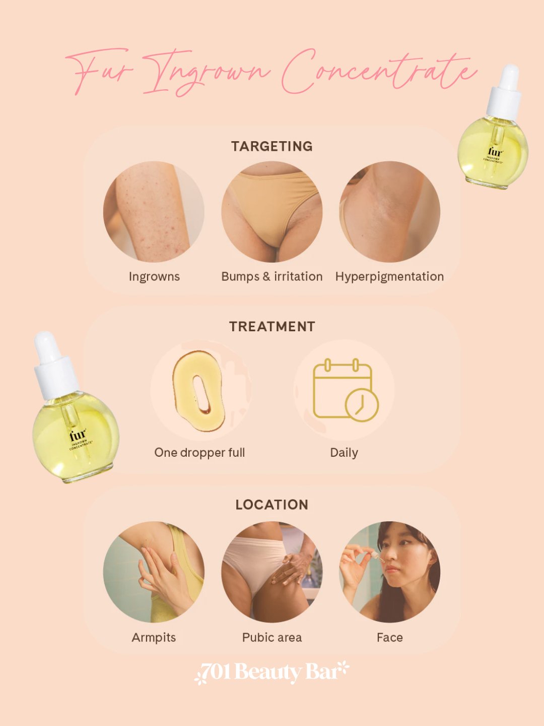 Say bye-bye to bumps, ingrowns, and irritation 👋

The Fur Ingrown Concentrate is a must-have for every waxing routine &mdash; designed to smooth skin, soothe irritation, and prevent ingrowns before they even start 💫

🌿 Helps fade dark spots &amp; 