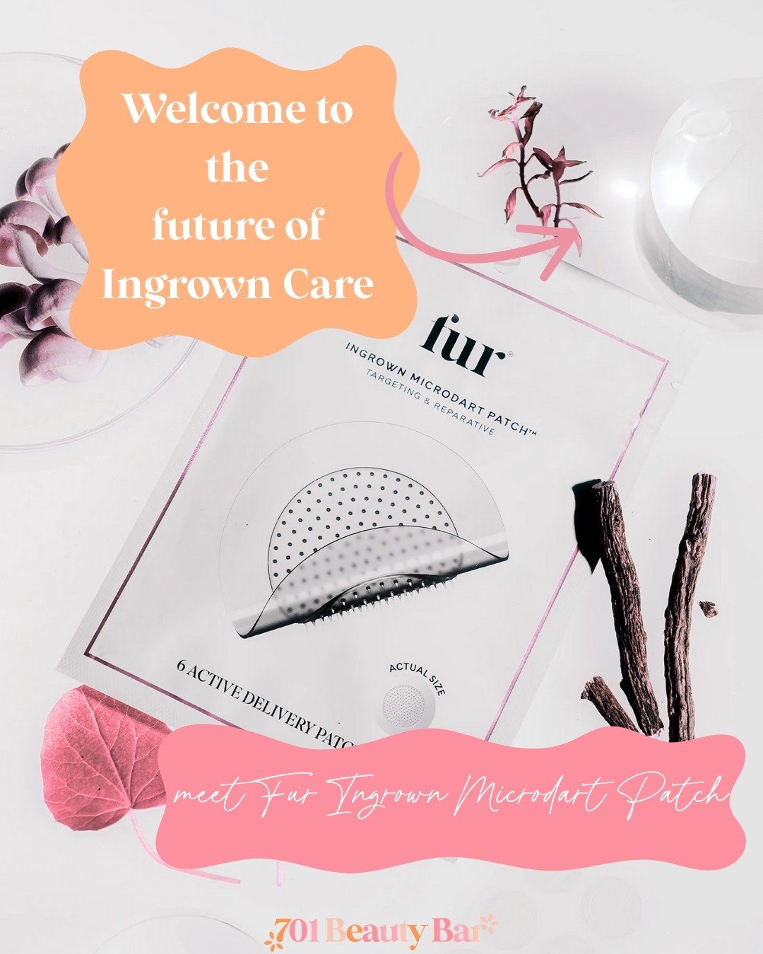 🚫 Step away from the tweezers &mdash; picking at ingrowns is officially canceled.

Meet the Fur Ingrown Microdart Patches, the future of post-wax care 🙌

Each patch contains 170+ microdarts that deliver fast-acting ingredients straight to the root 