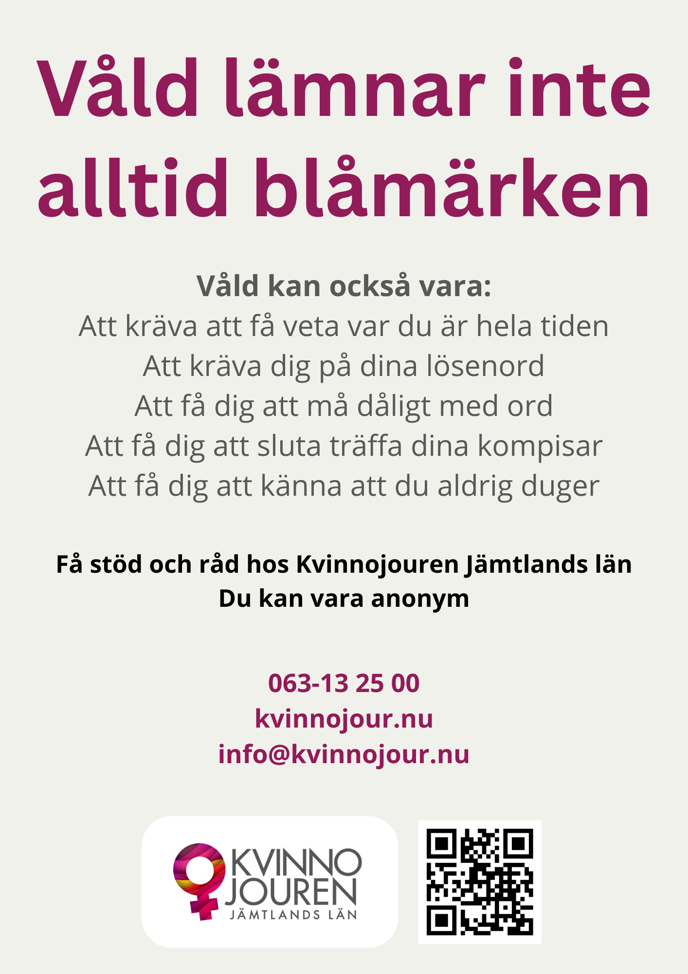 A4 Våld lämnar inte alltid blåmärken