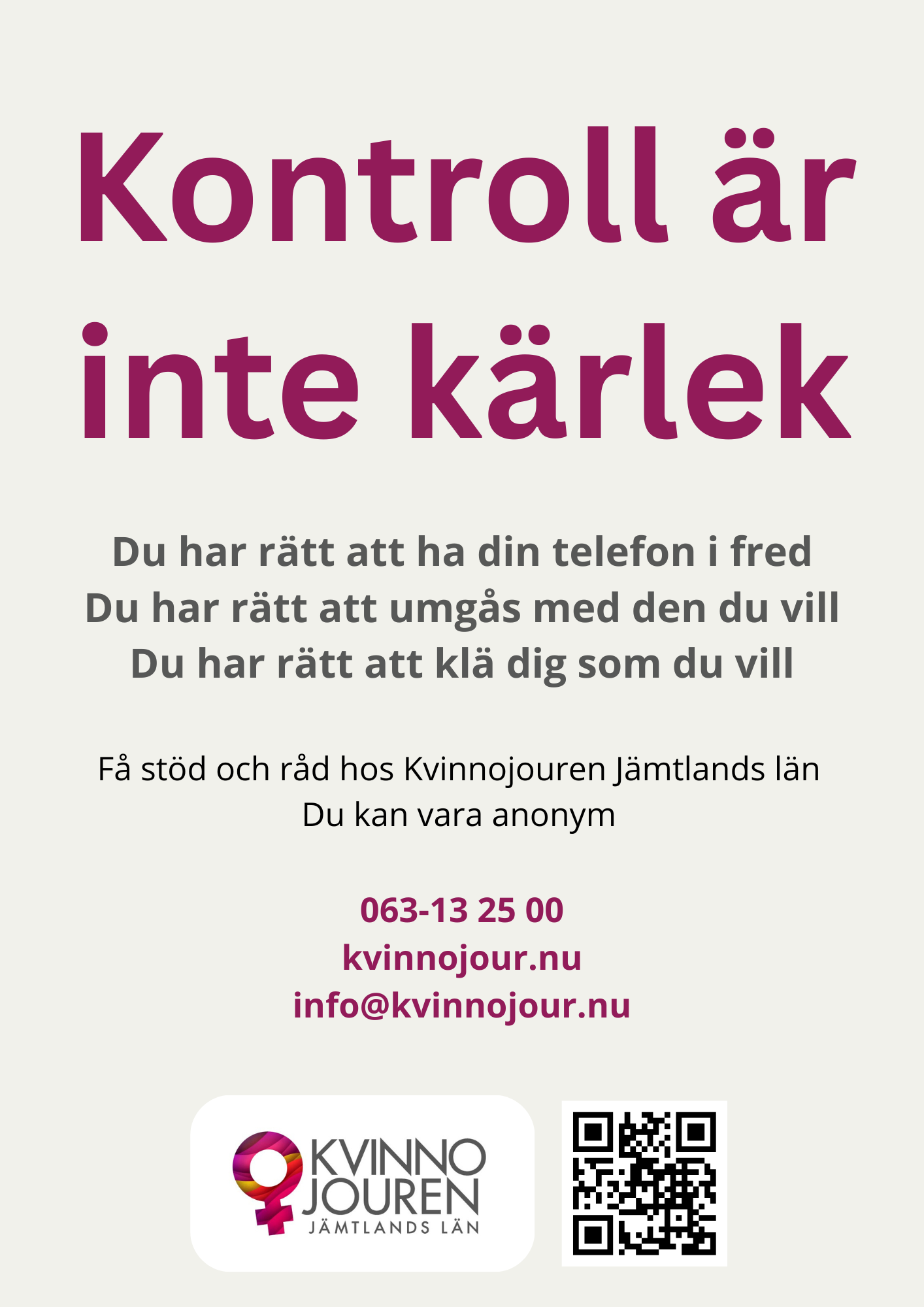 A4 Kontroll är inte kärlek