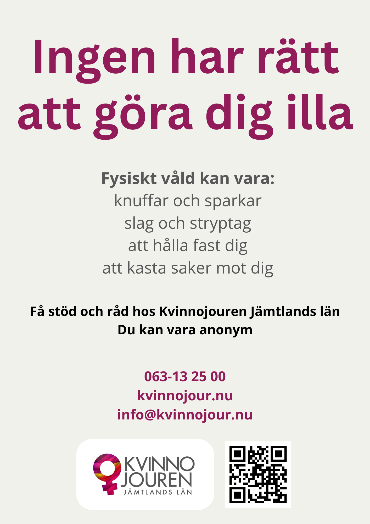 A4 Ingen har rätt att göra dig illa