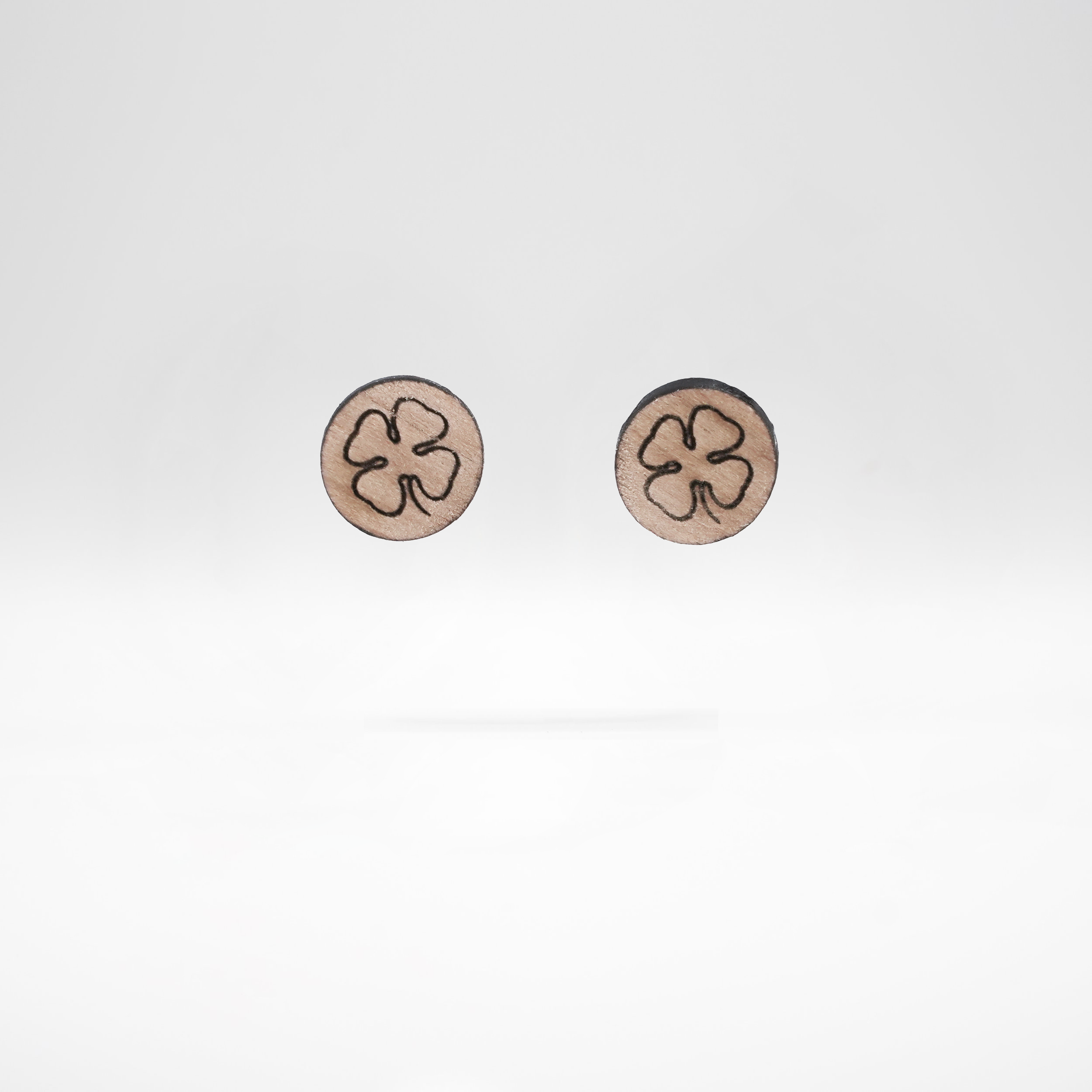Four-Leaf Clover Studs