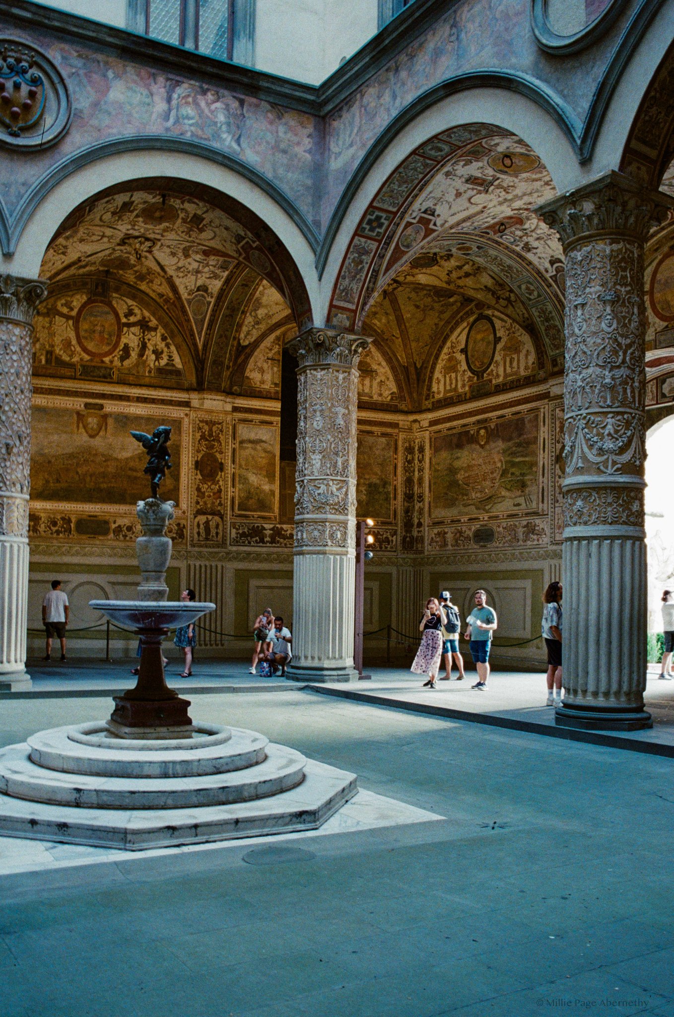 The courtyard of Palazzo Vecchio (Old Palace) is one of my favourite buildings in Florence. The afternoon light that streams in is defiantly worth catching. If you're lucky, someone (who can actually play) will be occupying the community piano in the