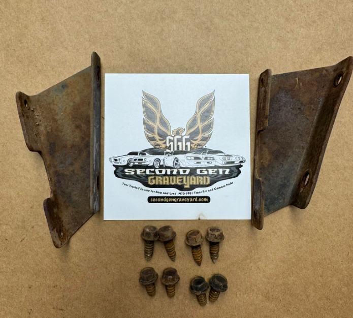 Used OEM 1974/1975 Firebird Front License Plate Mounts