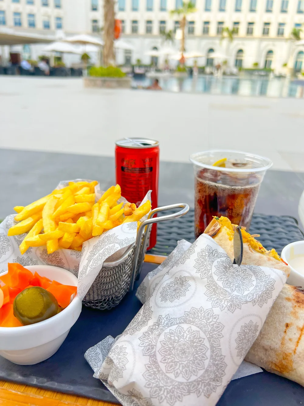 Kempinski Cairo Poolside lunch.JPEG