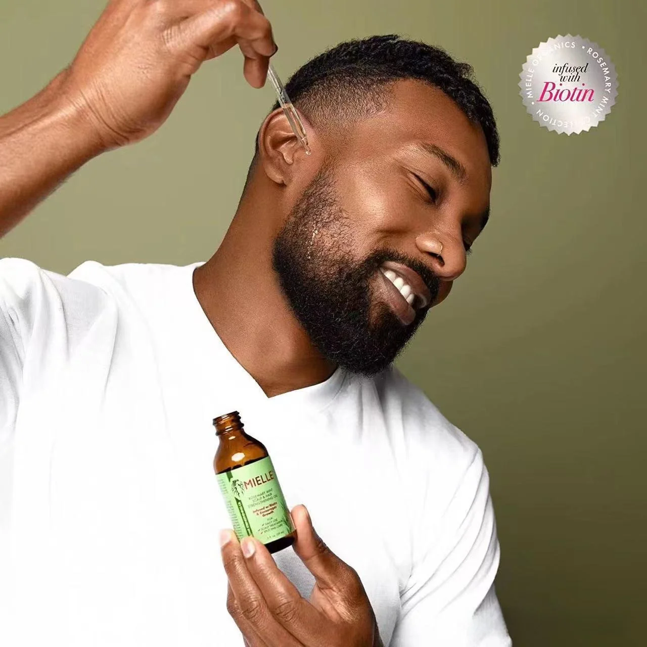 Mielle Huile Pousse Cheveux au Romarin & Menthe – Enrichie en Biotine | Favorise la Croissance, Renforce & Hydrate les Cheveux | Soin Naturel du Cuir Chevelu (59ml)