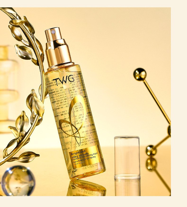 TWG Huile Capillaire Parfumée 100 ml – Spray Lissant et Nourrissant pour Cheveux Secs et Abîmés