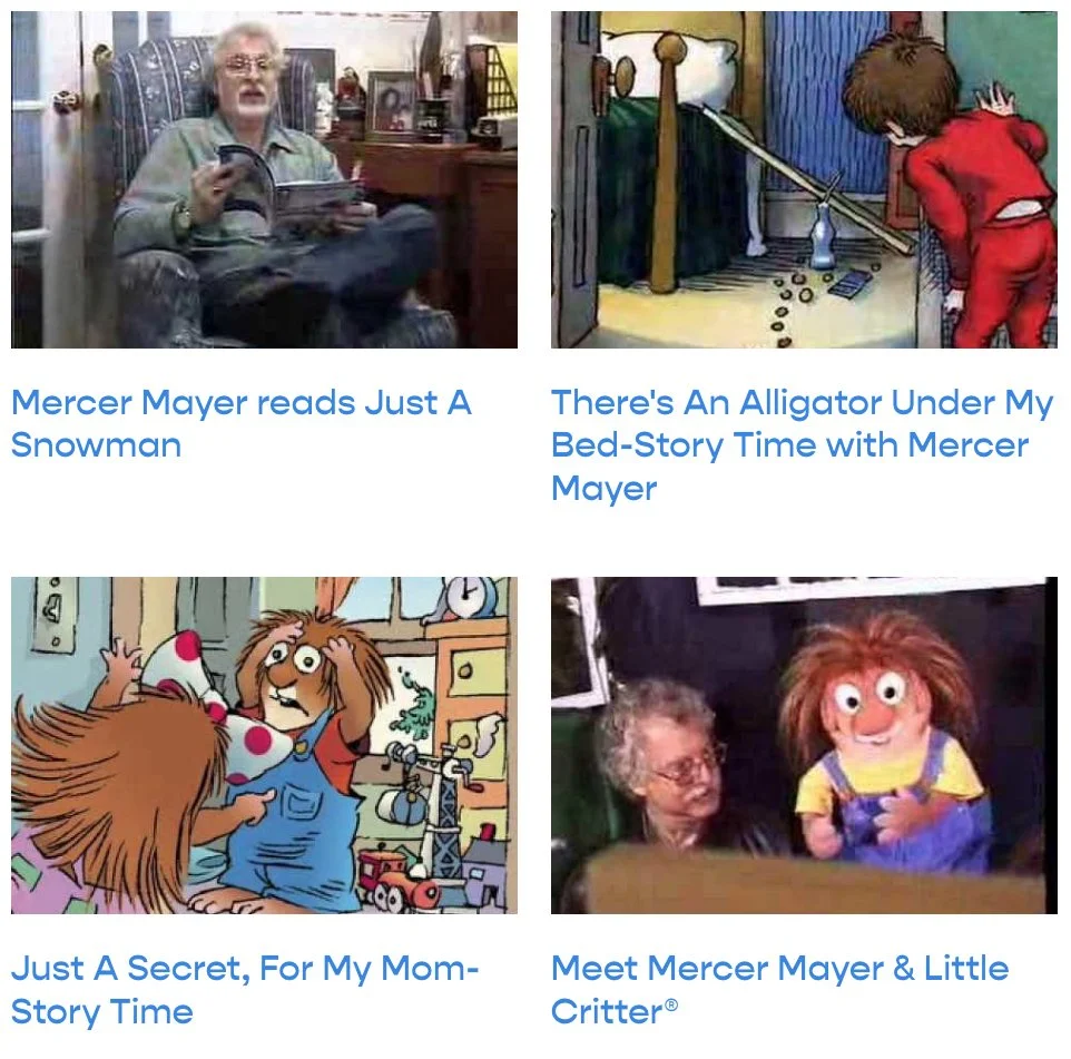 CLICK PICTURE FOR TIME WITH MERCER MAYER