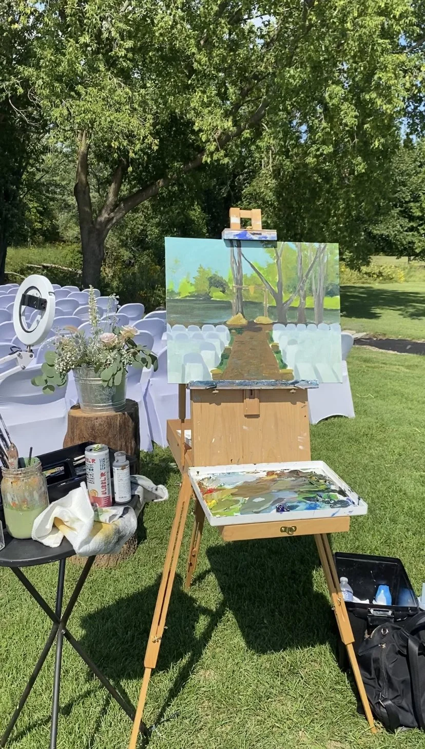 My set up before the ceremony