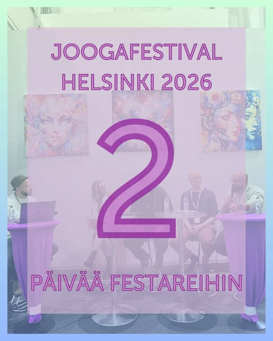 2 P&Auml;IV&Auml;&Auml; JOOGAFESTAREIHIN

🪷 Paneelikeskustelut Samsara-lavalla. T&auml;n&auml; vuonna Samsara-lavalla sukelletaan 3 ajatuksia her&auml;tt&auml;v&auml;&auml;n teemaan. 
💫 YHTEYS &ndash; itseen, kaikkeen elolliseen ja maailmaan la 28.