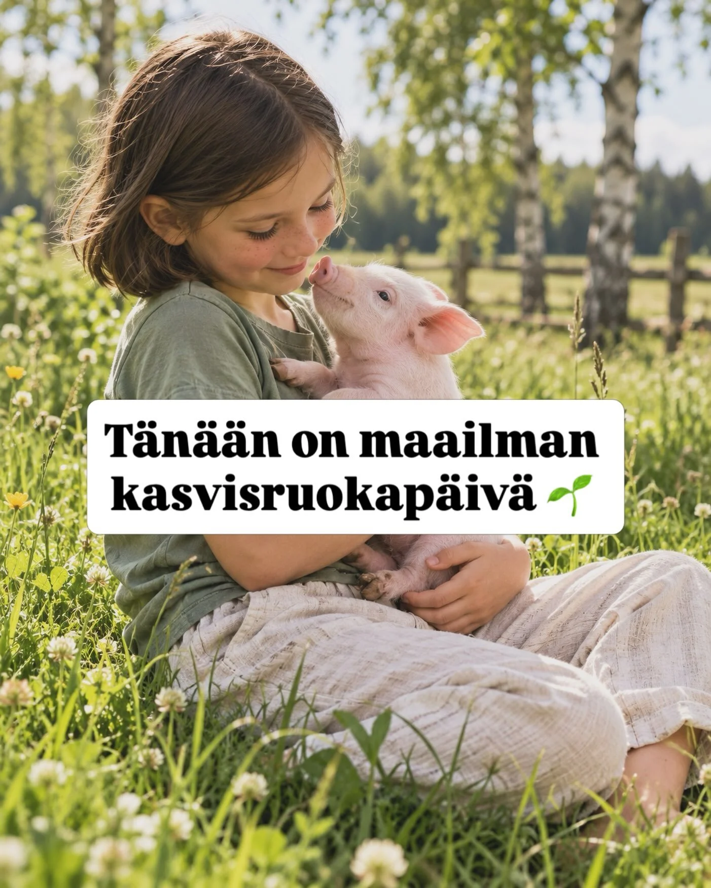 Maailman kasvisruokap&auml;iv&auml; 🌱

T&auml;n&auml;&auml;n haluamme luottaa siithen, ett&auml; omilla arkisilla valinnoillamme on merkityst&auml;.

Se, mit&auml; laitamme lautasellemme, on my&ouml;s valinta siit&auml;, millaista maailmaa haluamme 