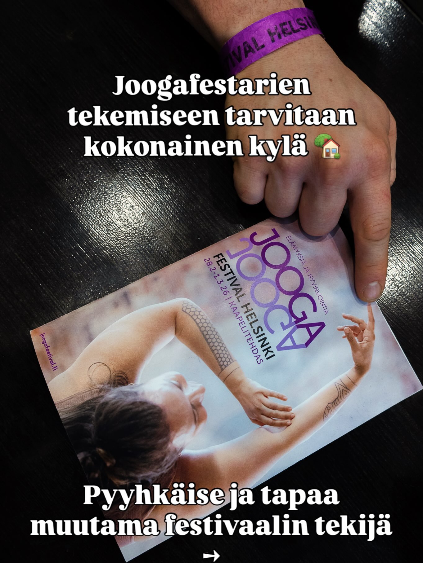 Joogafestivaalin takana on kokonainen kyl&auml;. T&auml;n&auml;&auml;n haluamme esitell&auml; sinulle muutaman sen asukkaan 🏡

Kaapelitehdas muuttuu kev&auml;&auml;ll&auml; hyvinvoinnin kaupunkifestivaaliksi ja sen tekev&auml;t mahdolliseksi useat s