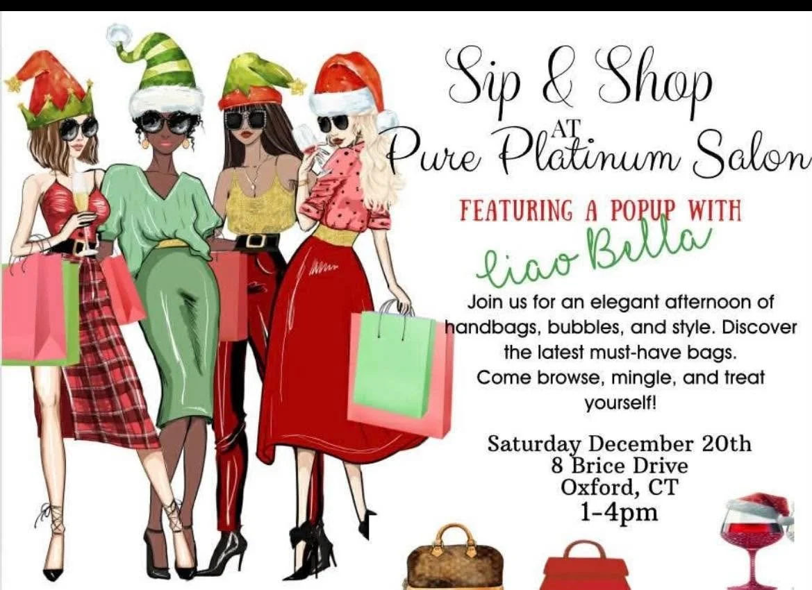 Friendly reminder of our upcoming Sip &amp; Shop event, you don&rsquo;t want to miss this! Perfect opportunity to get those last minute Christmas gifts 🎁 🎄