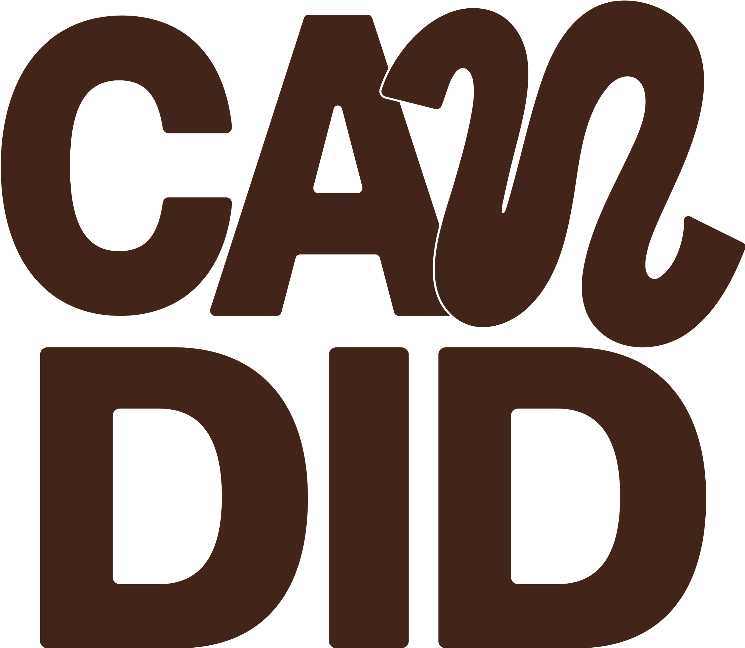 Bold, stylized text in brown that reads "Cal Good" with the words stacked vertically.