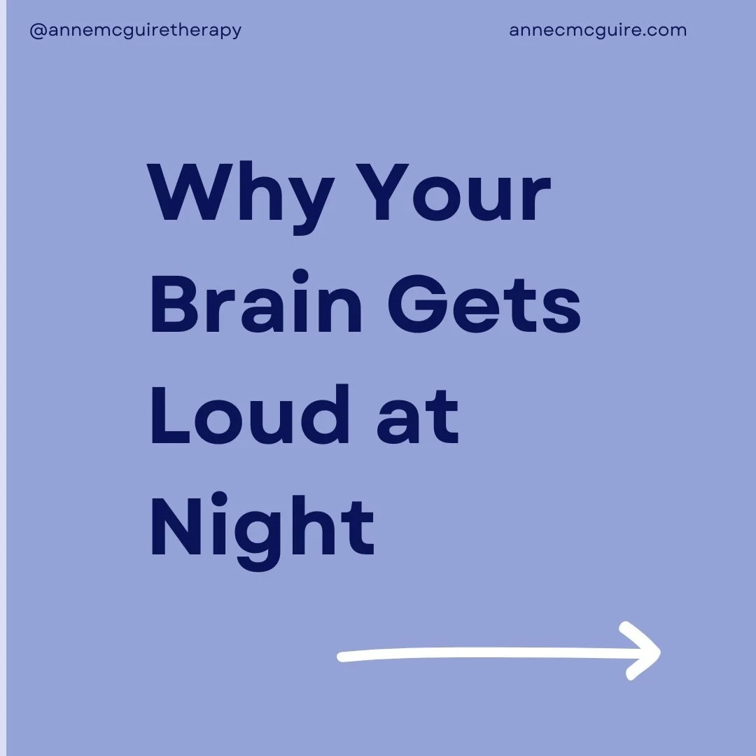 🌙 Why does my brain get louder at night?
  If your thoughts start replaying old conversations, worries, or embarrassing moments the minute your head hits the pillow&hellip; you&rsquo;re not alone.

Nighttime rumination is incredibly common &mdash; a