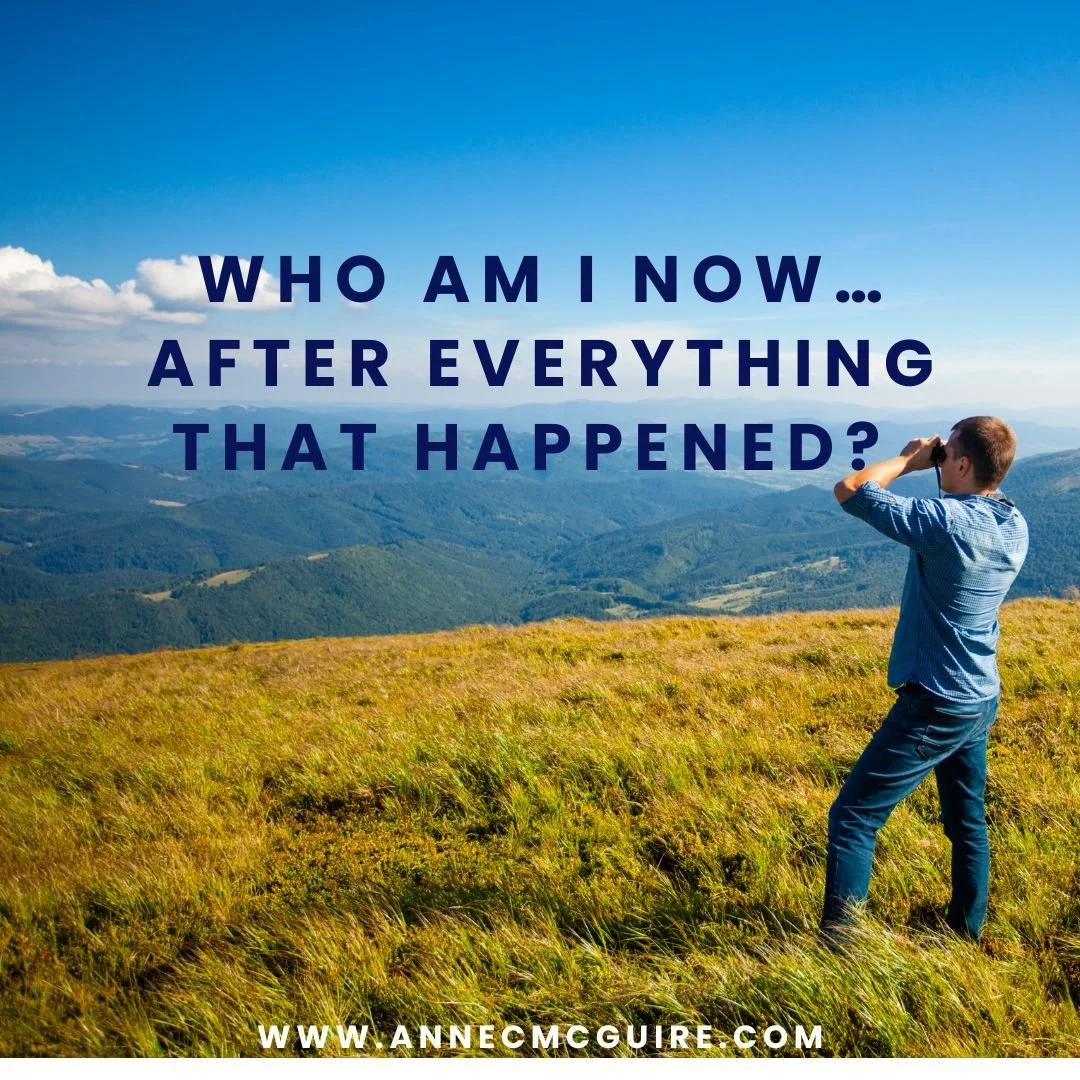 Wondering who you are beyond what happened to you?

After trauma, many people ask not just &lsquo;What happened to me?&rsquo; but &lsquo;Who did I become to survive?&rsquo; It can feel like your identity has been swallowed by the past.​

Reflective q