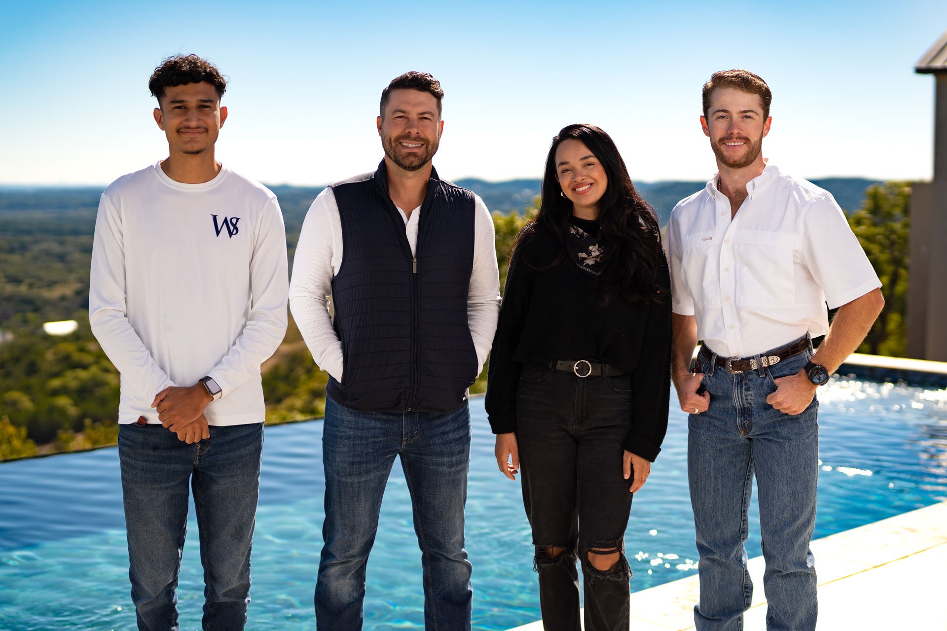 WaterStone Pool & Patio Team - A group photo of our dedicated and skilled team members, bringing expertise and passion to every custom pool and patio project in Boerne, Texas.