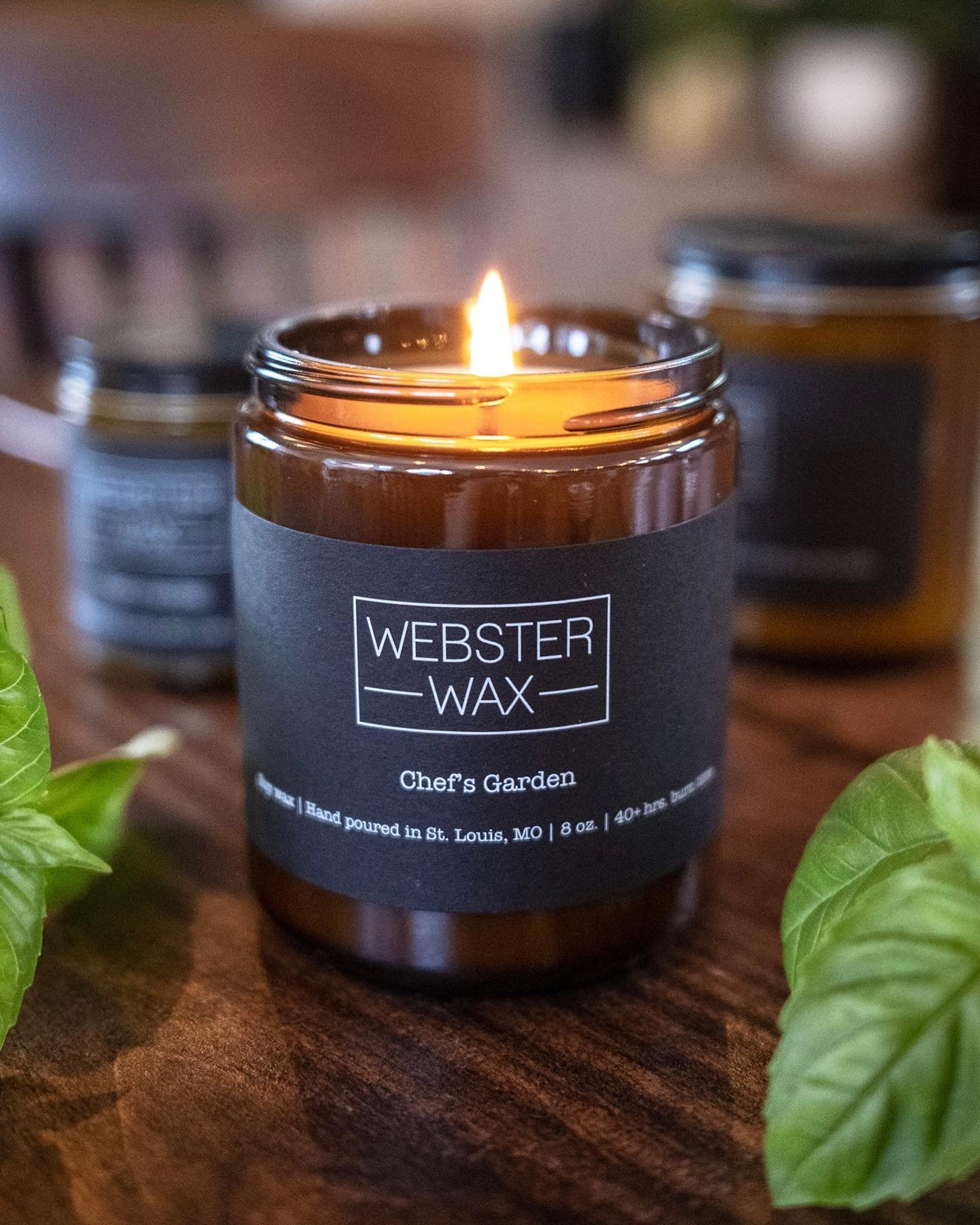 Webster Wax candles are now available in our shop! These soy wax candles are hand poured in St. Louis and we have 5 different scents to choose from. Our personal favorite is Chef&rsquo;s Garden🕯️🌿