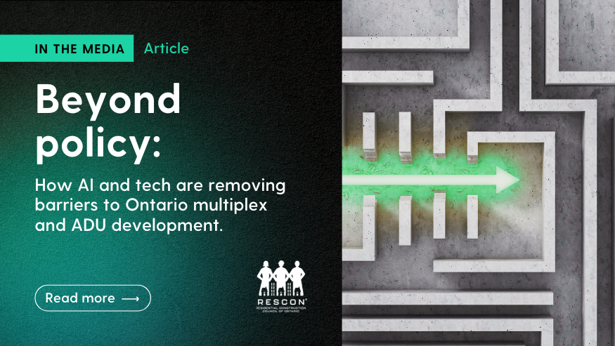 Beyond policy: How AI and tech are removing barriers to Ontario multiplex and ADU development