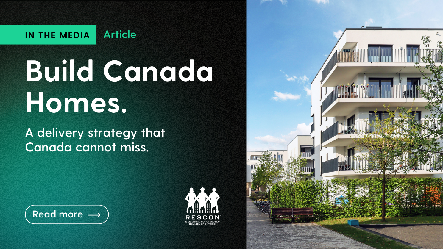 Build Canada Homes: A delivery strategy that Canada cannot miss.