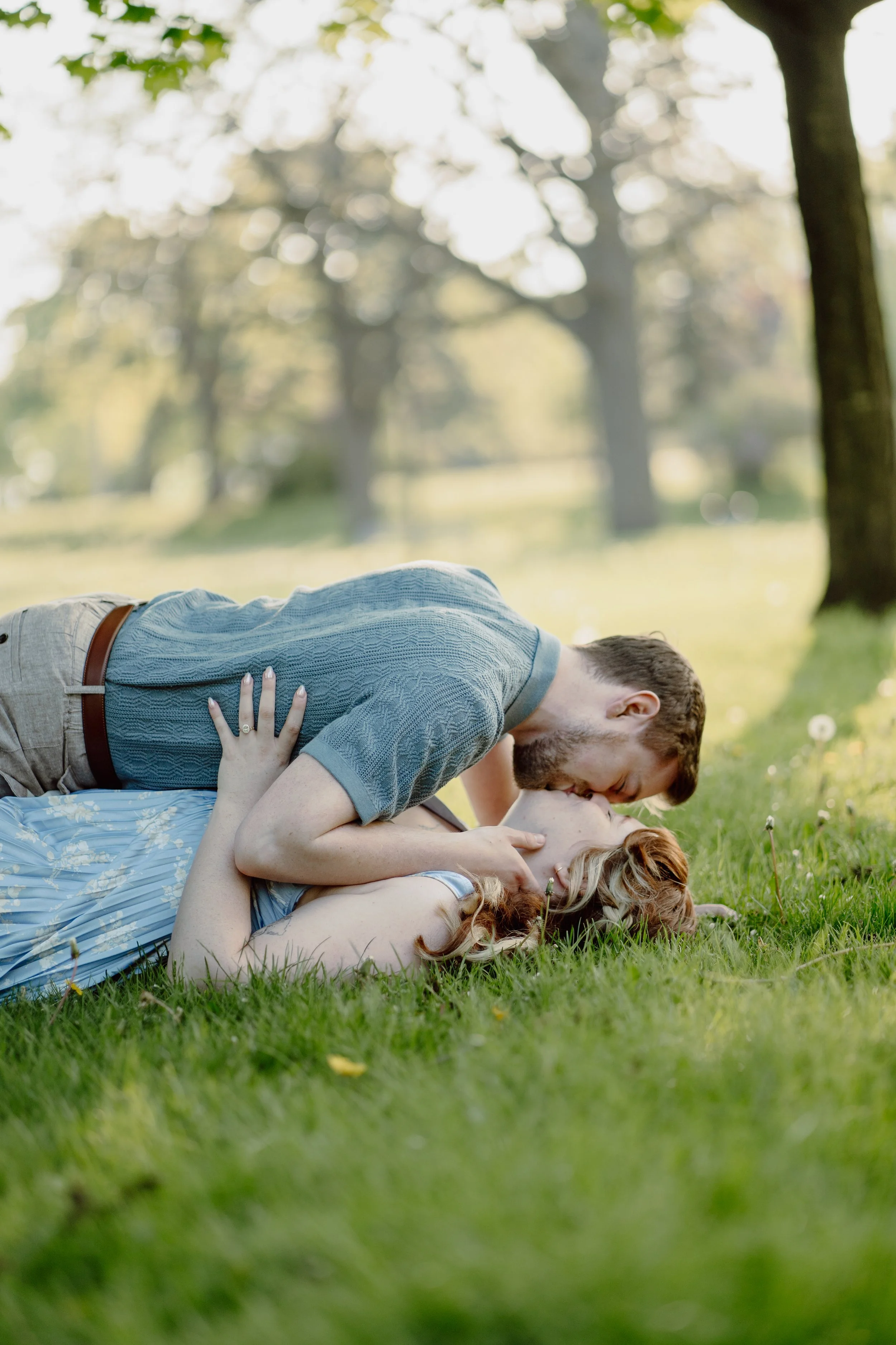 romantic and whimsical engagement session in cambridge, ontario 