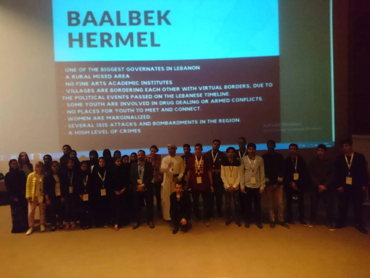 Peace of Art workshop at EMPOWER youth conference in Qatar