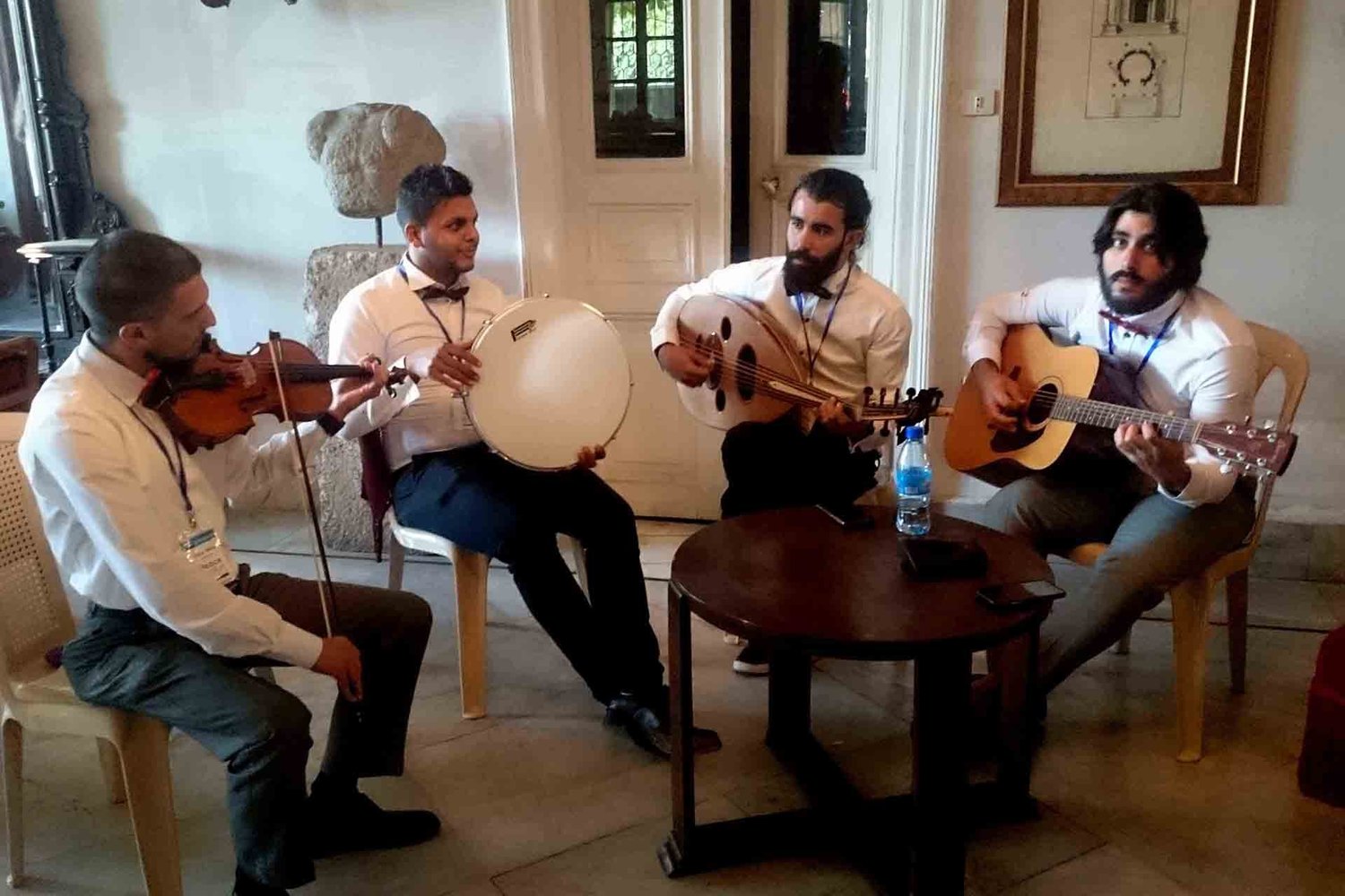Peace of Art musicians performing at Baalbeck International Short Films Festival