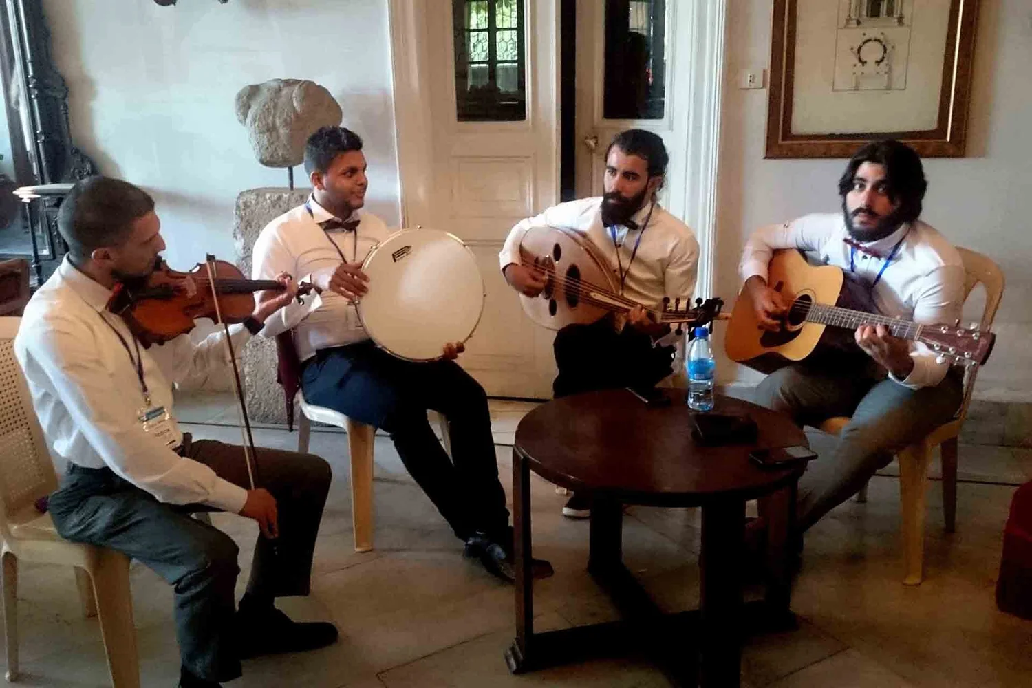 Peace of Art musicians at Baalbeck International Short Films Festival