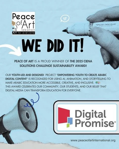 Peace of Art Wins the 2025 Ciena Solutions Challenge Sustainability Award!&nbsp;