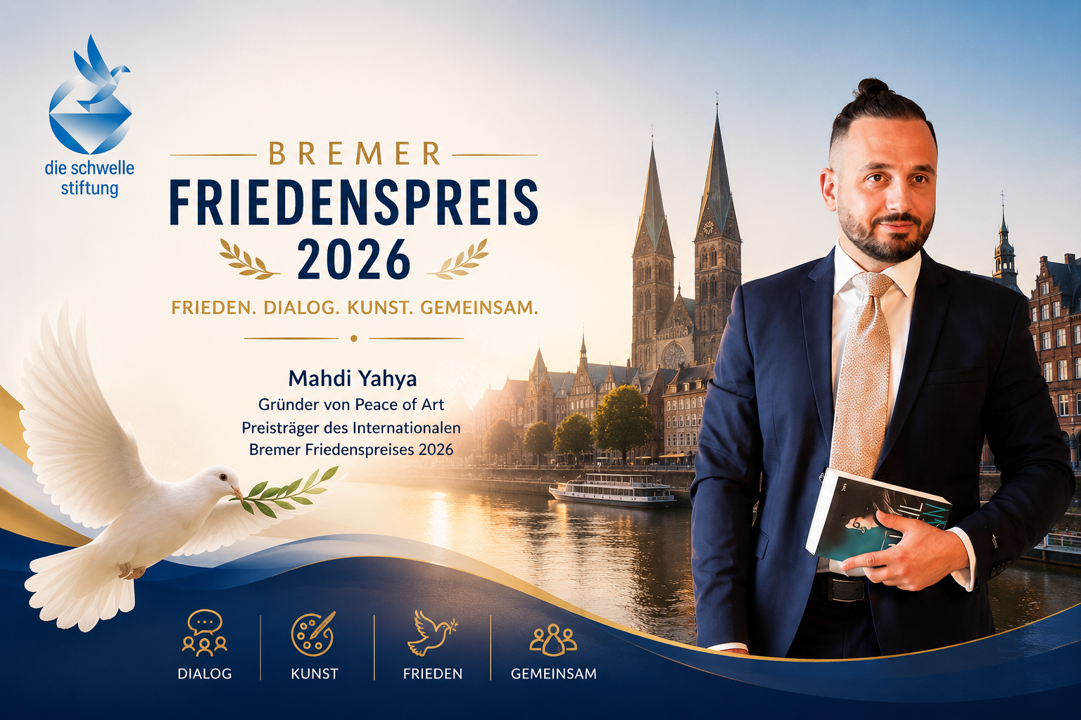 Mahdi Yahya in Bremen: Eine Woche im Zeichen des Friedens