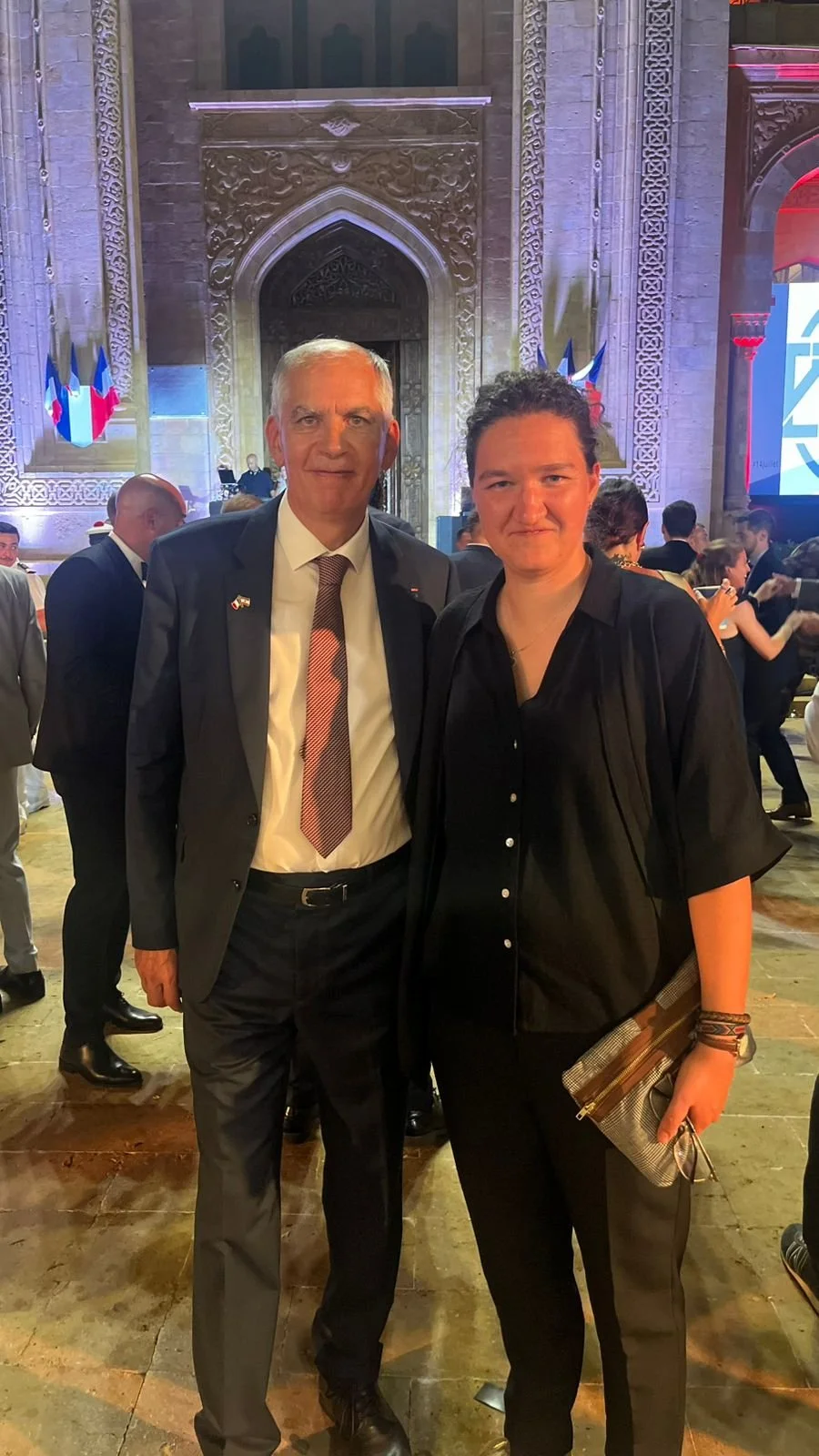 Vera Al Mawla at French National Day reception Beirut