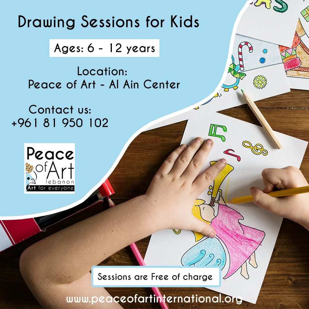Free drawing sessions for children Peace of Art