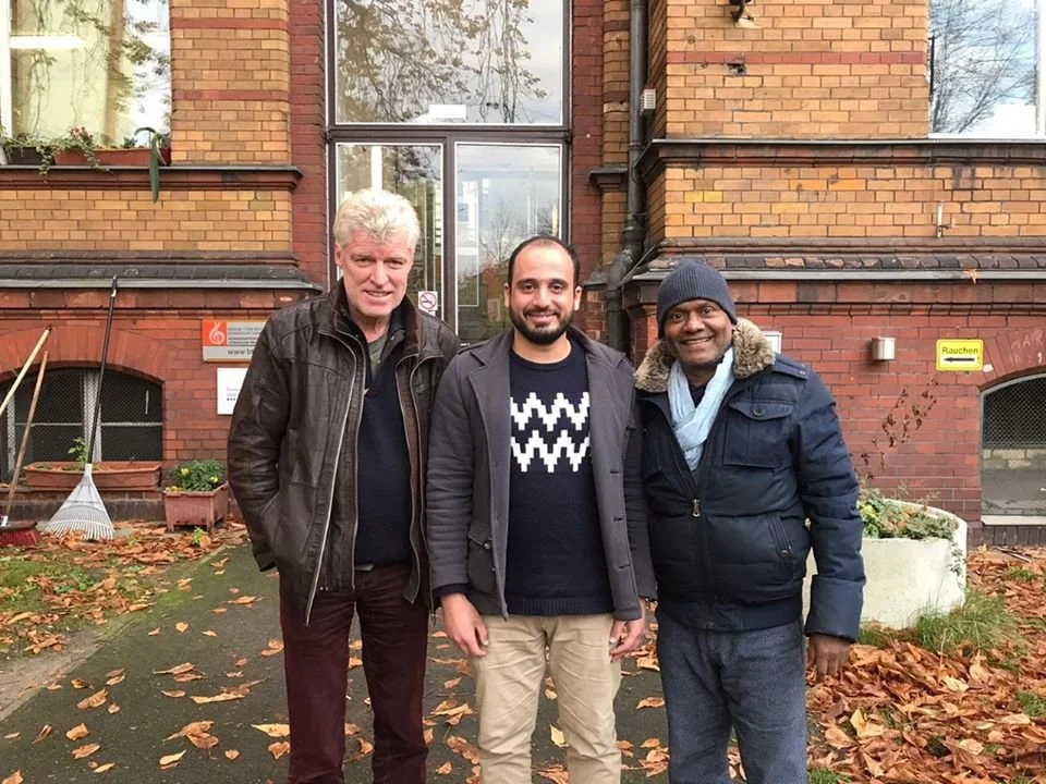 Mahdi Yahya visiting Global Music Academy in Berlin