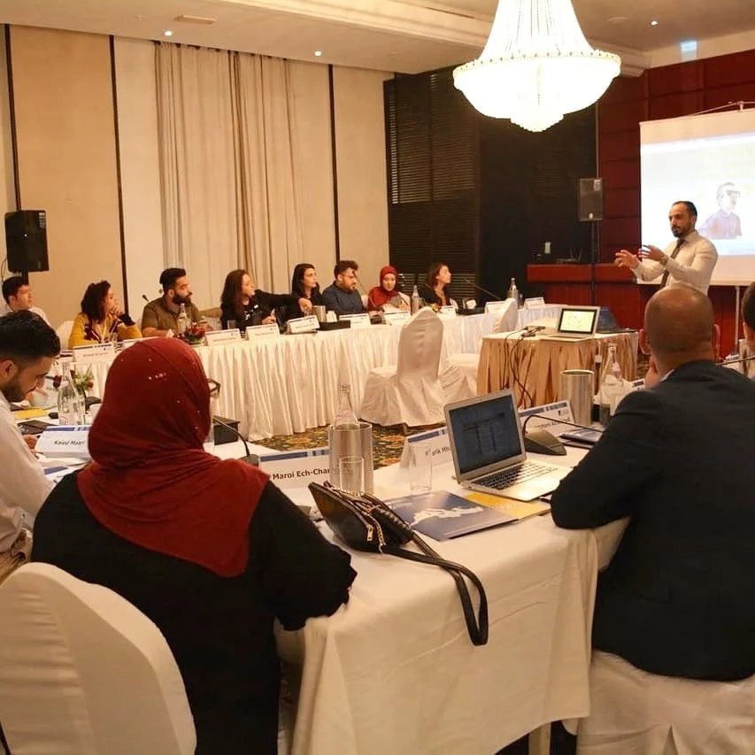 Mahdi Yahya presenting during MENA Leadership Program