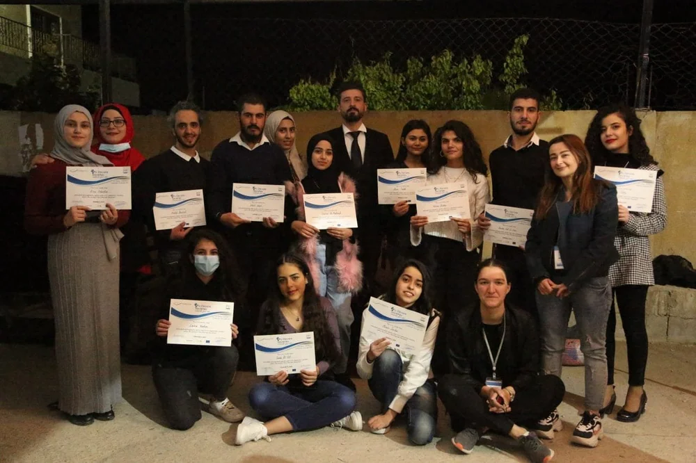 Art Elevates Societies participants receiving certificates