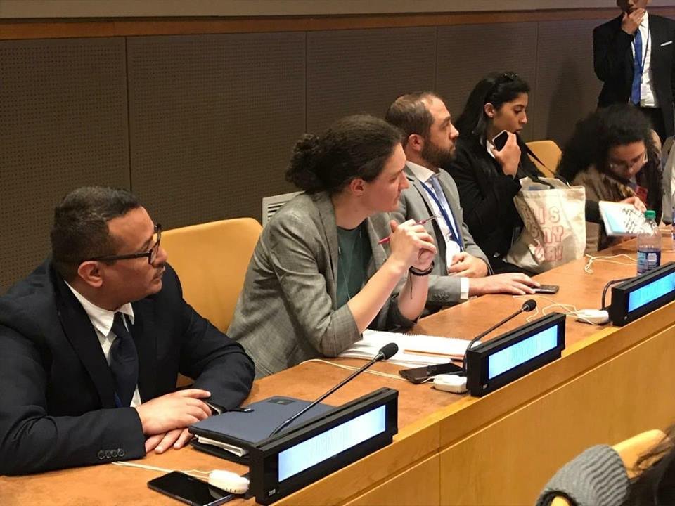 Vera Al Mawla at United Nations headquarters in New York