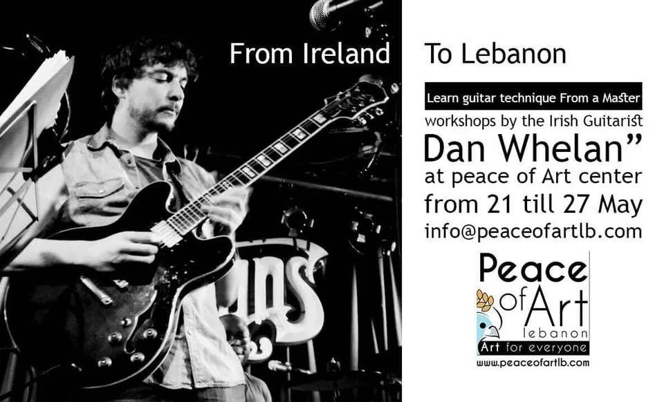 Dan Whelan guitar workshops at Peace of Art